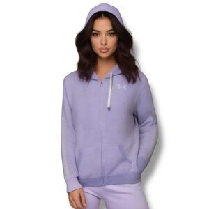 Under Armour Full Zip Hoodie Lavender Lavendar Sz XS